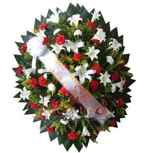 Coroa de Flores Ambar  Tam. 1,30 x 1,10    