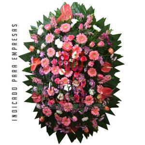 Coroa de Flores Turquesa Flores Naturais Tam. 1,50 x 1,20 Tons de Rosa   